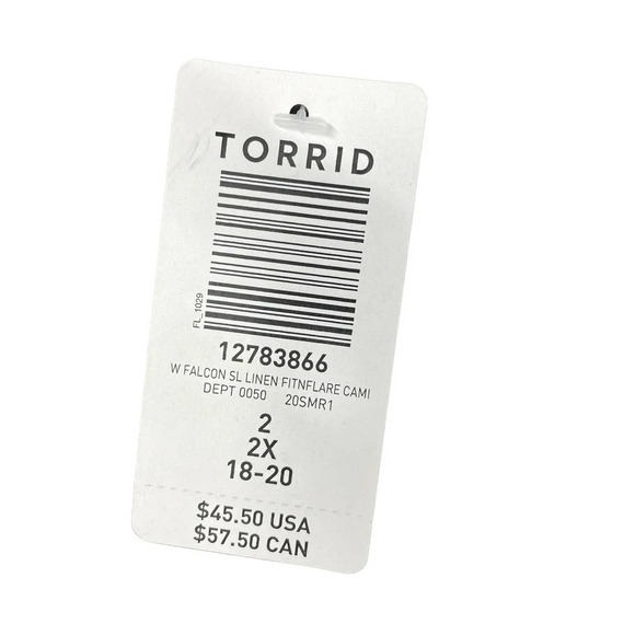 Torrid‎ Fit and Flare Rayon Slub Button-Front Cami Top Falcon Tan Plus Size 2X - Picture 10 of 12